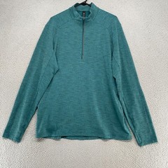 Lululemon Surge Shirt Mens XL Pullover Warm Golf Running Hiking Blue 1/4 Zip