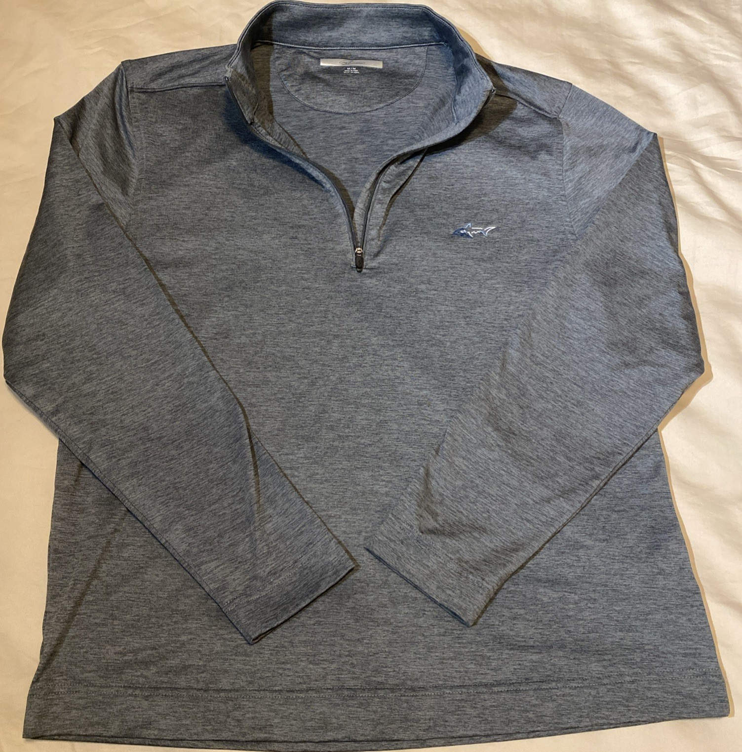 Greg Norman ML75 Active 1/4 Zip Golf Pullover Mens GRAY LARGE Stretch Performanc gallery