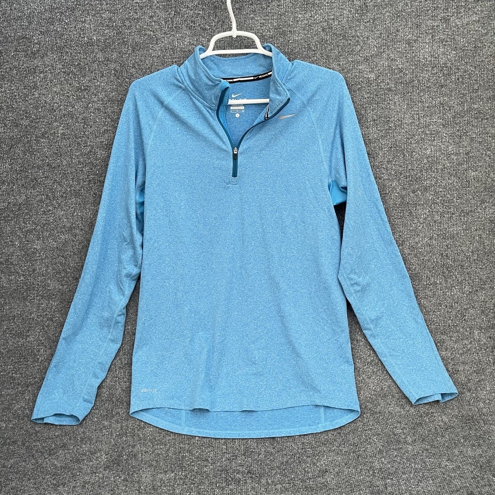 Nike Element 1/2 Zip Pullover Shirt Mens Sz S Blue 519199-415