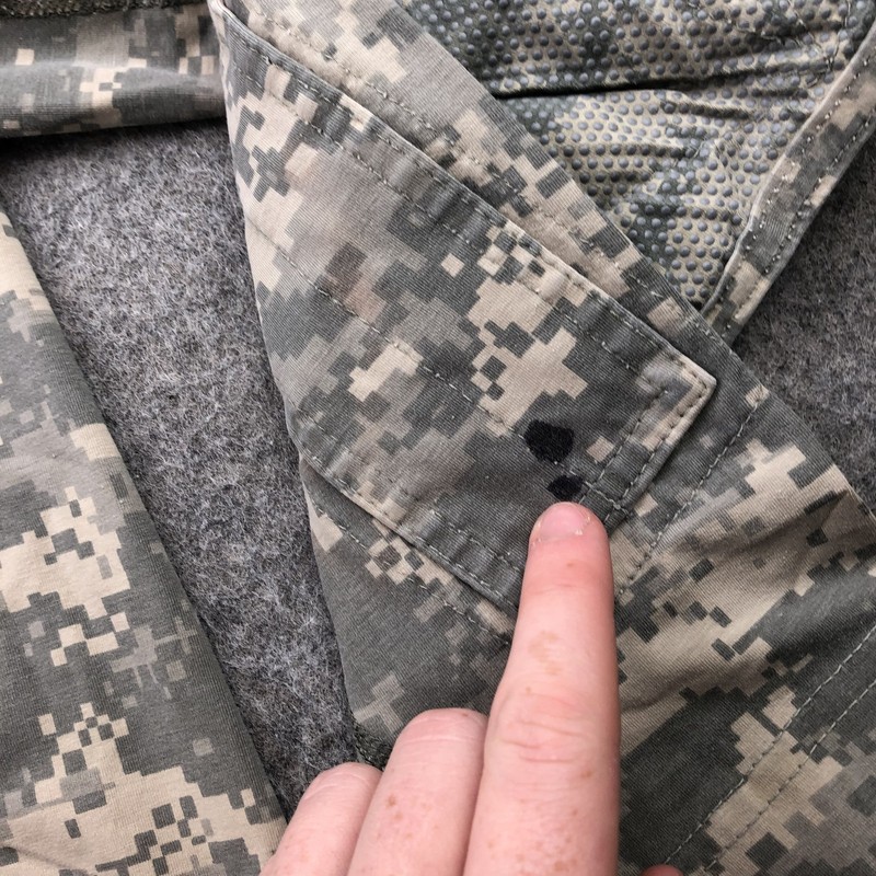 Massif Army Combat Shirt Mens Large Camo Flame Resistant Tactical ACU FR USA gallery