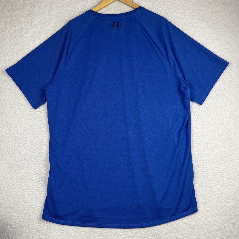 NWT Under Armour Tech Tee Shirt Men's 3XLT Loose Fit Short Sleeve Blue gallery