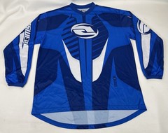Answer Racing Syncron Blue V Neck Jersey Shirt Mens Size XL Motocross