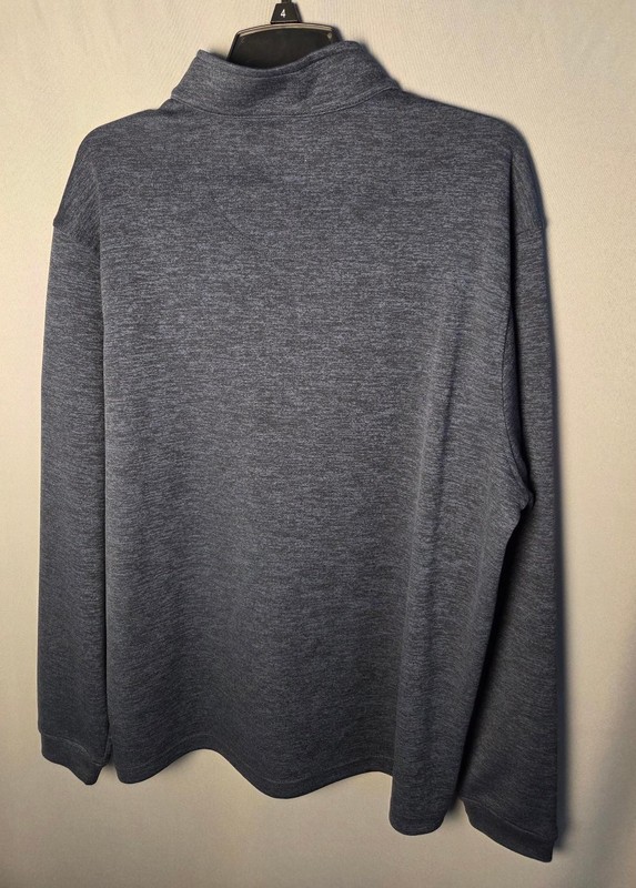 Bolle Men’s Performance Golf Pullover 1/4 Zip Long Sleeves Size L Blue Heather gallery