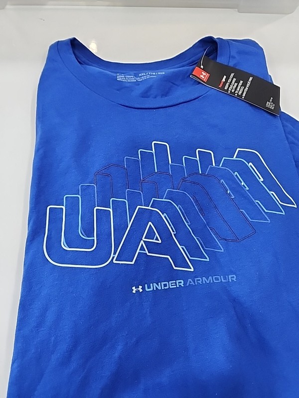 NEW Under Armour Mens STACKED Team Issue Wordmark Graphic Sportstyle T-Shirt LG gallery