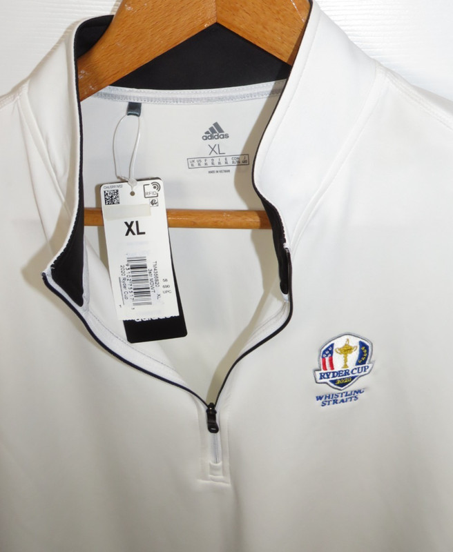 NWT Adidas Men XL 1/4 Zip Performance Pullover 2020 Ryder Cup Whistling Straits gallery