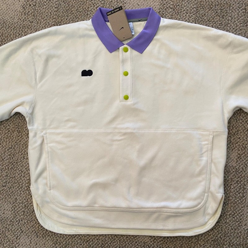 Nike Tennis Naomi Osaka Fleece Sweatshirt Top Shirt DX1810-113 $105 Men's Size L gallery