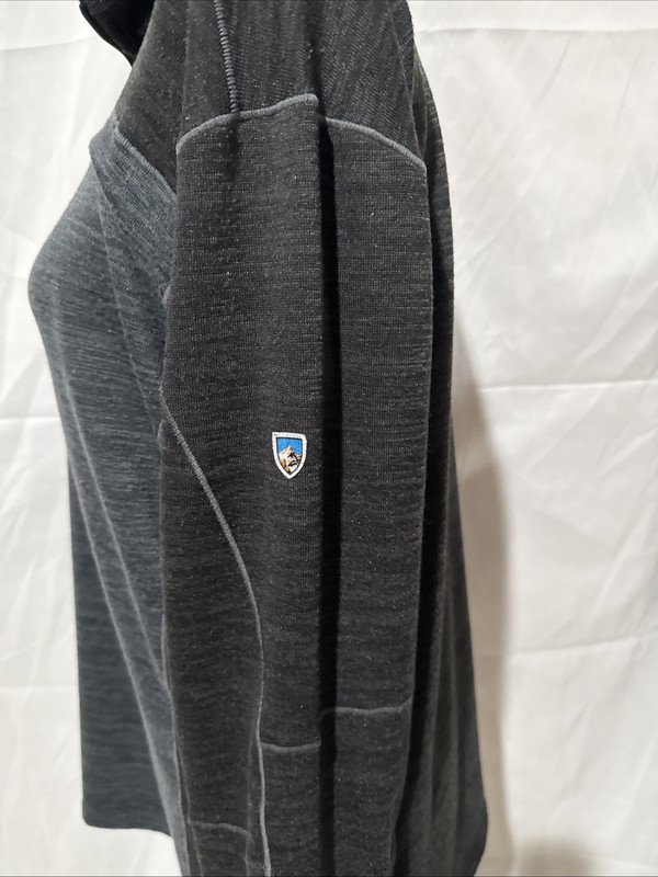 Kuhl Pullover Shirt Mens L Gray 1/4 Zip Pullover Alloy Long Sleeve Performance gallery