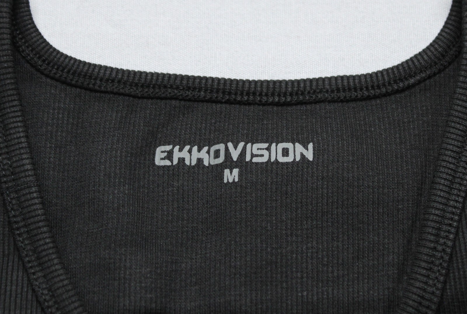 Ekko Vision Men's OG Solid Stretch Ribbed Beater Tank Top EJ3 Black Medium gallery