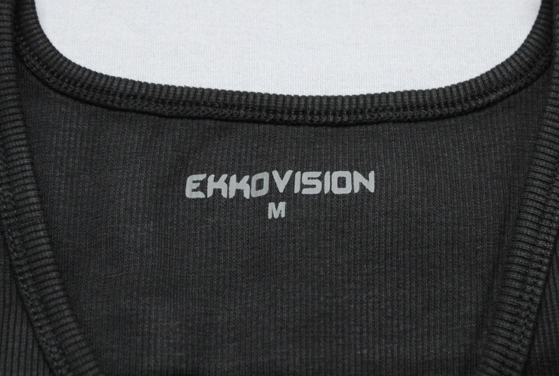 Ekko Vision Men's OG Solid Stretch Ribbed Beater Tank Top EJ3 Black Medium gallery