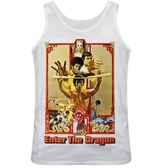 Bruce Lee Enter The Dragon Inspired, Vest Top , Regular Fit, White