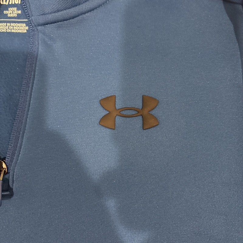 Under Armour SweaterFleece 1/4 Zip Golf Pullover Mens YXL Blue NWT gallery