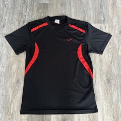 Vintage 90s Nike Red And Black Compression Shirt Gym Size XXL