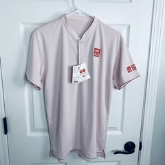 Uniqlo Roger Federer RF 2018 Shanghai Tennis Polo Shirt Medium DRY-EX Nike NWT