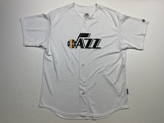 Majestic Utah Jazz Cool Base Jersey White Mens Size XL