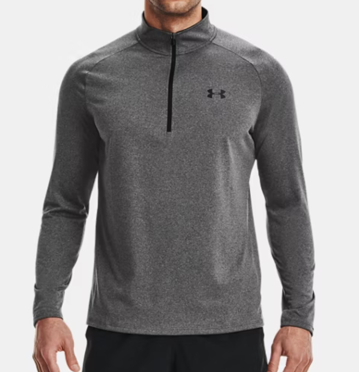 Under Armour Tech 2.0 1/2 Zip Pullover Men's Medium Gray Running Golf NWT gallery