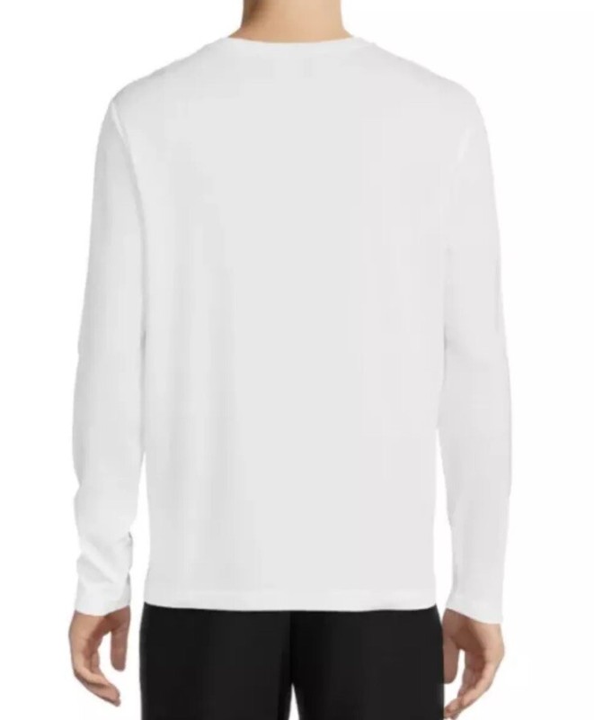 Athletic Works Men's Active White Long Sleeve Tri Blend Tee 2XL (50-52) gallery
