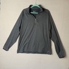 VRST Shirt Men Size XL Charcoal Heather Accelerate 1/4 Zip Performance Stretch