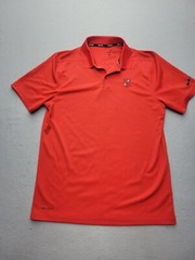 Nike Men Polo Small Red Golf Polyester Thailand Performance Athletic Stylish