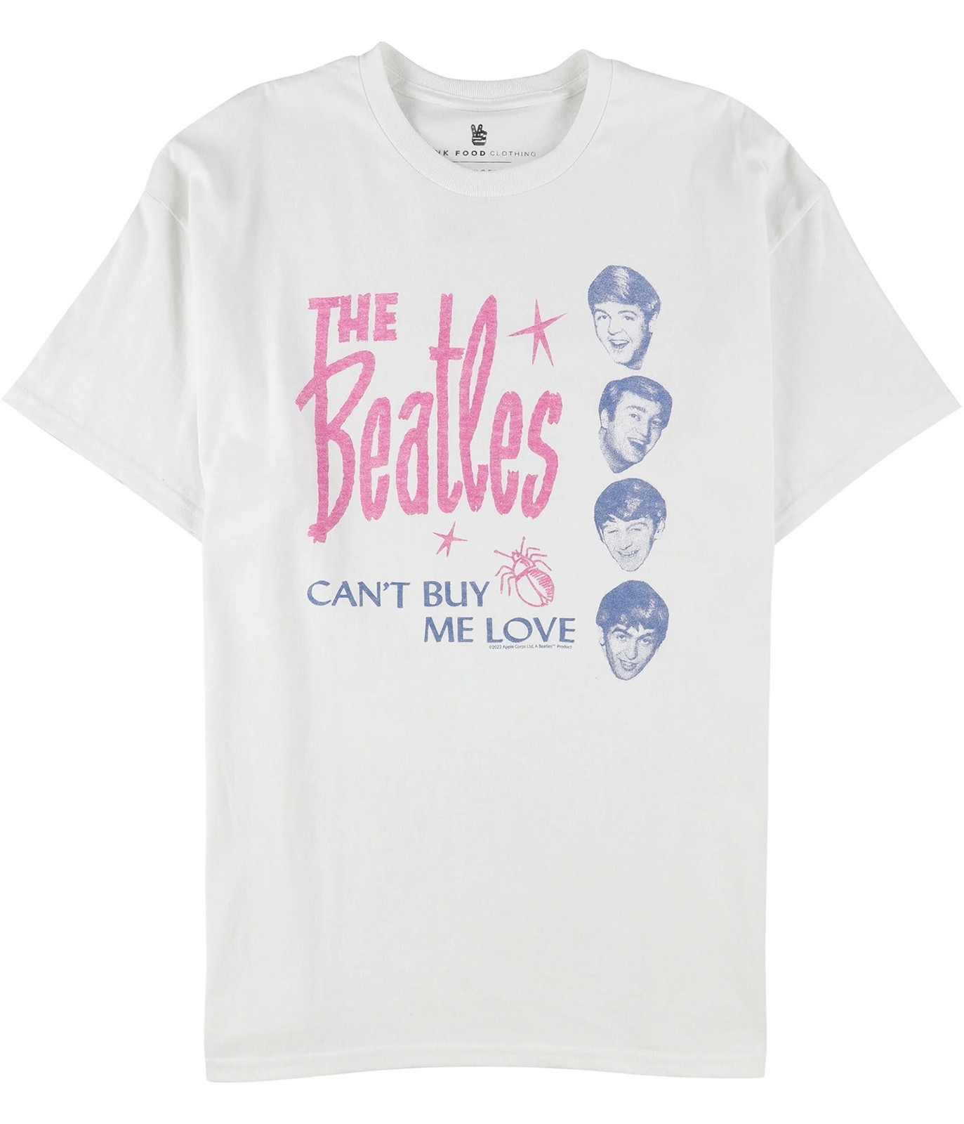 Junk Food Mens The Beatles Graphic T-Shirt, white, XL gallery
