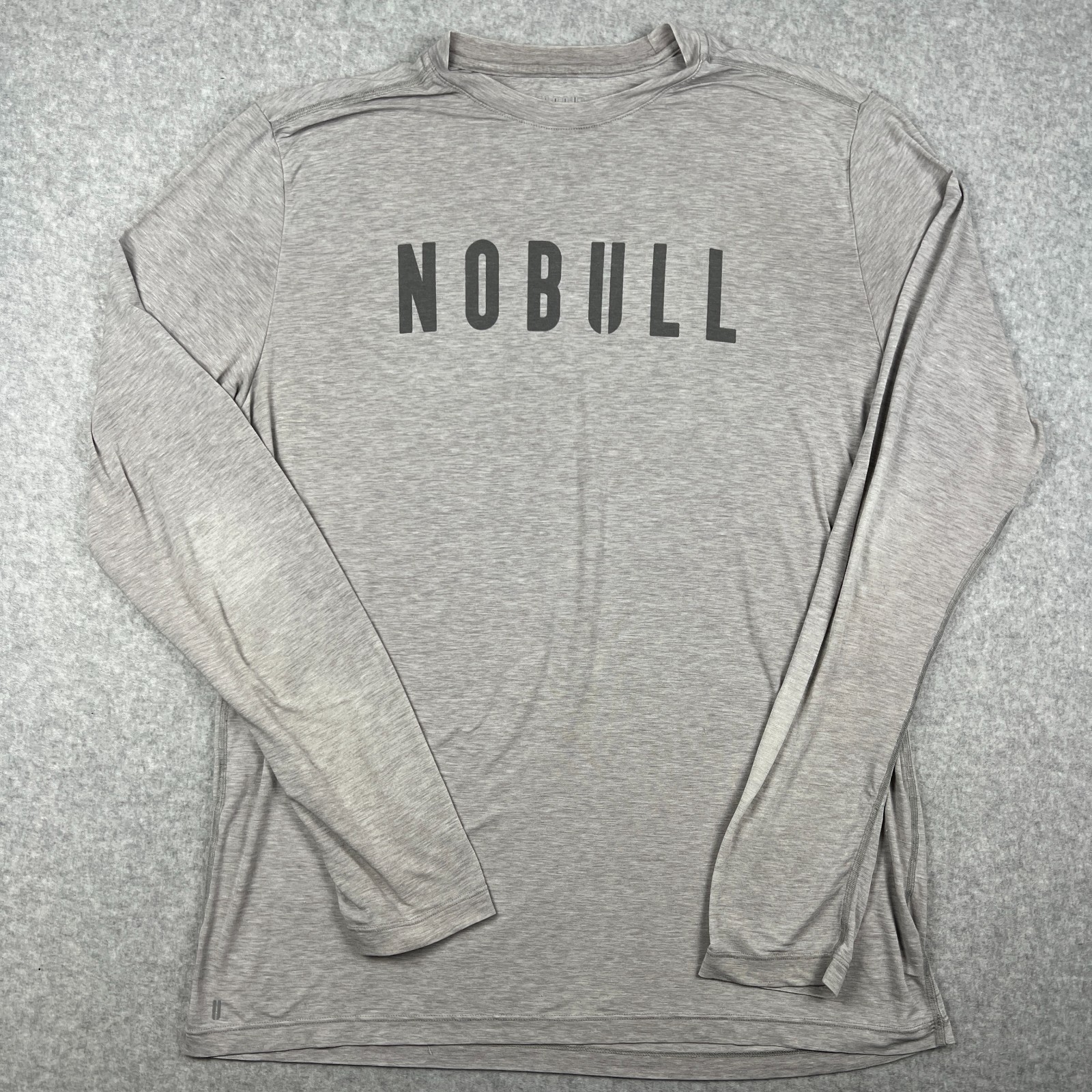 Nobull Graphic Shirt Performance Stretch Long Sleeve XL Mens Grey Gym Active gallery