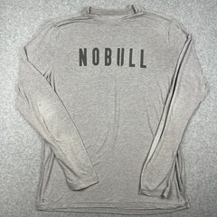 Nobull Graphic Shirt Performance Stretch Long Sleeve XL Mens Grey Gym Active