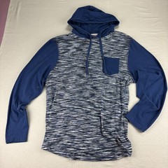 Knitworks by Drill Clothing Co Ivy Trail Blue Heather Hoodie Pullover Mens XL