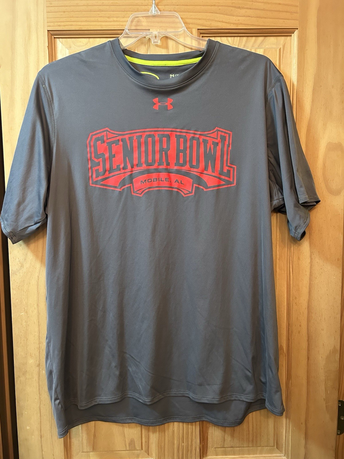 Under Armour Senior Bowl Mobile Alabama Men’s Grey Drifit Shirt XL EUC gallery