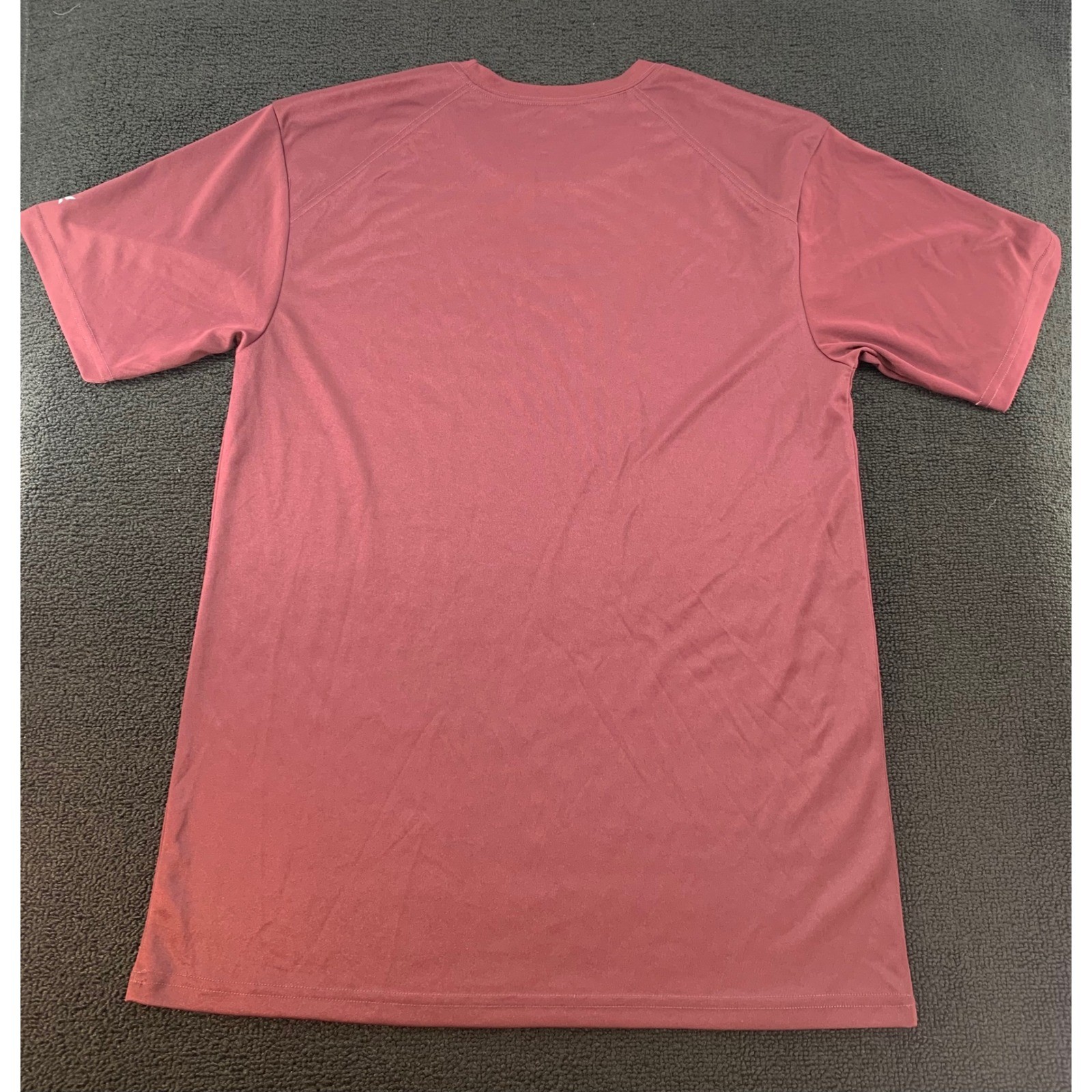 BSN SPORTS Performance Apparel Short Sleeve T-Shirt Burgundy Mens Size M gallery