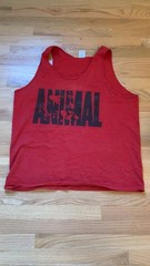 Animal Pak Universal Men’s Red Iconic Tank Top Size XL Bodybuilding Powerlifting
