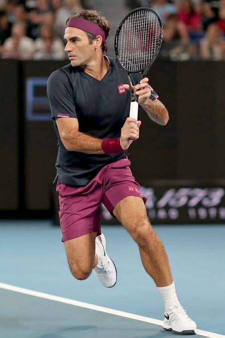 Roger Federer UNIQLO V-neck Shirt size:S (JPN M) 2020 Australian Open RF