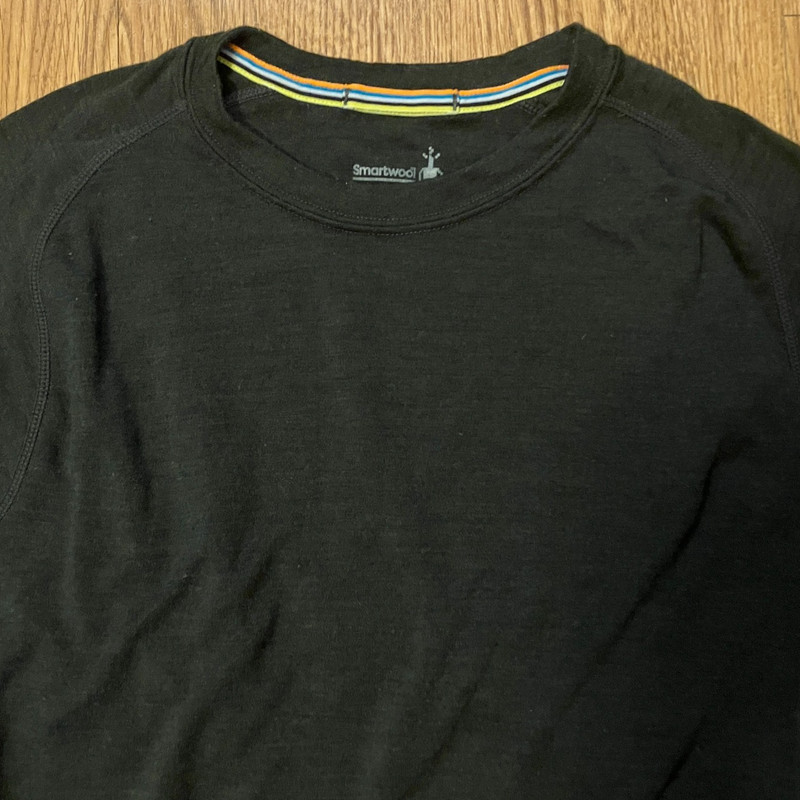 Smartwool Merino 250 Baselayer Shirt Mens Large Black Long Sleeve Hiking Camping gallery