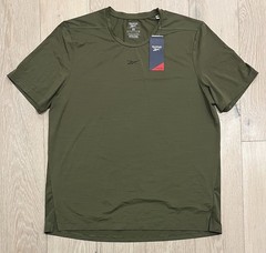Reebok Men’s Activchill Short Sleeve Training T-Shirt, Size XL, Army Green, NWT
