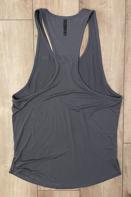 TLF Apparel Stringer Tank Top-Men's S/M-Flex Bamboo-Gray-Gym to Streetwear gallery