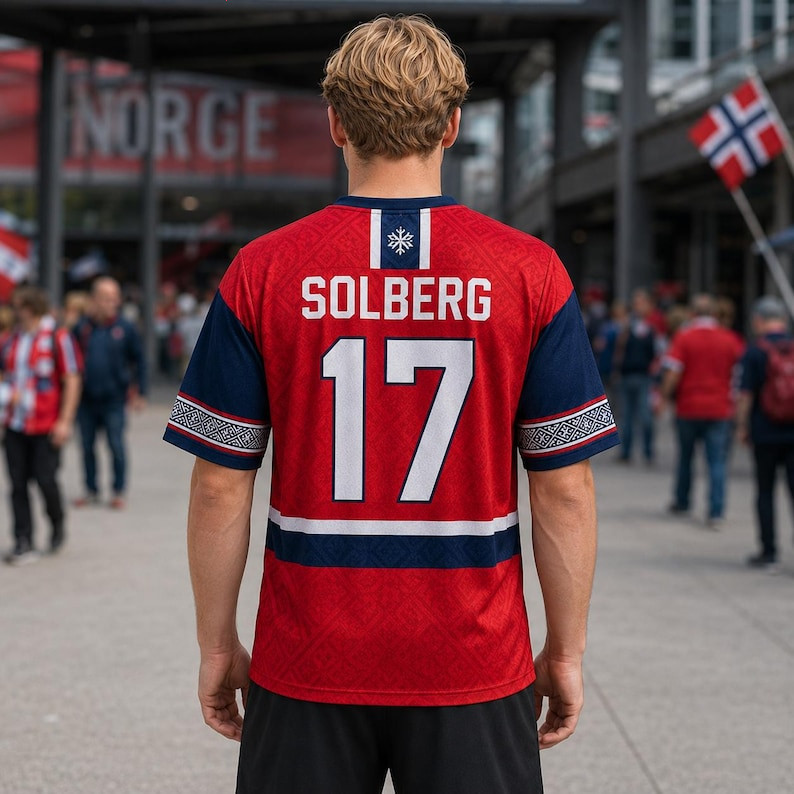 Personalized Norway Soccer Jersey Custom Name Number Men's Red Football Shirt gallery