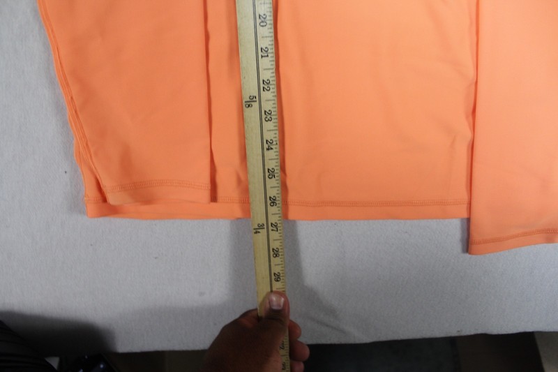Lafroi Men Orange Shirt Casual Long Sleeve Round Neck Agile Size Small gallery