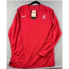 Nike Alabama Crimson Tide Shirt Mens Large Red NWT Dri-FIT Long Sleeve On Field