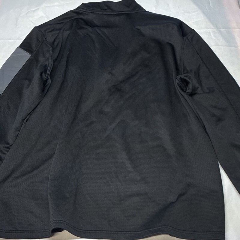 Men’s 1/4 Zip Athletic Pullover Long Sleeve Mock Neck Pockets Solid L gallery