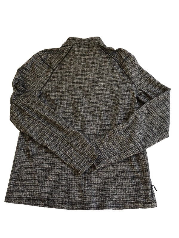 LULULEMON Men’s Surge Warm Half Zip 1/2 Rulu Pullover Texture Black/White Size M gallery
