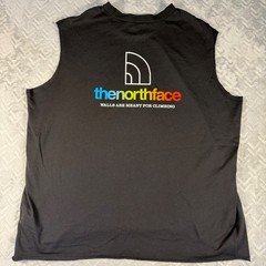 The North Face Muscle Tee Mens XL Black Walls Are Meant For Climbing Shirt