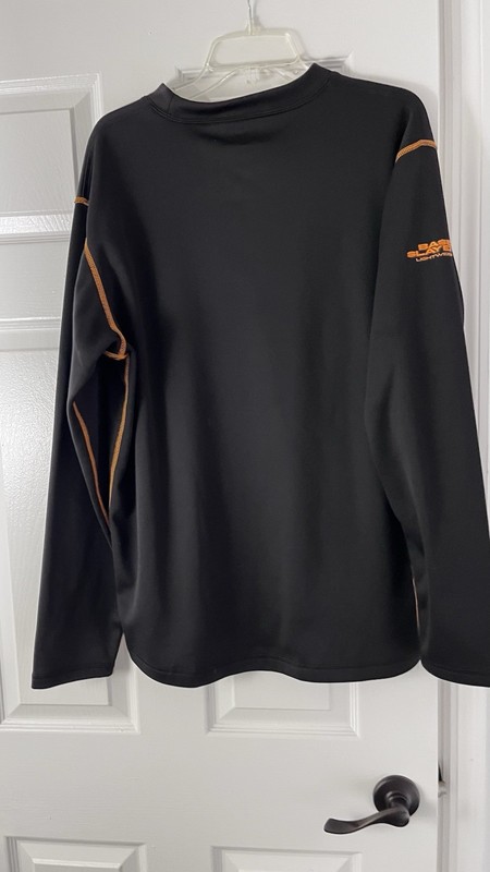 ScentLok BaseSlayers Lightweight Men's Black Orange Long Sleeve Base Layer Top gallery