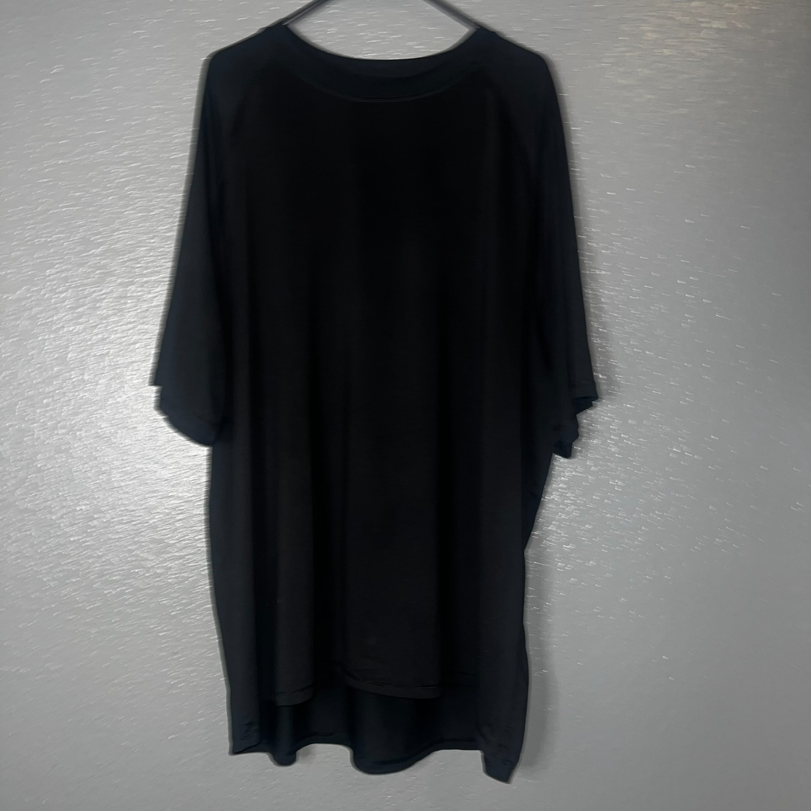 George Black Stretch Dolman Sleeve Tunic Top 3XL Soft Draped Fit gallery