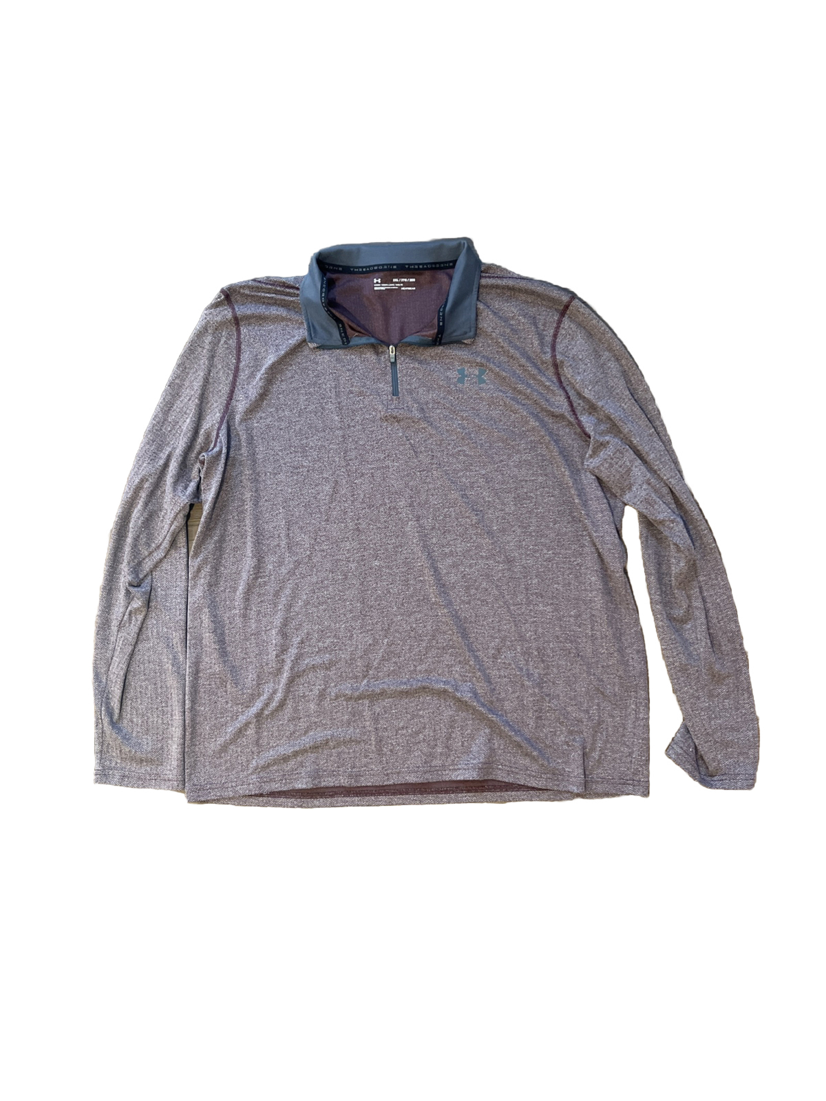 Under Armour Men Pullover Loose Burgundy Heathered 2XL 1/4 Zip gallery