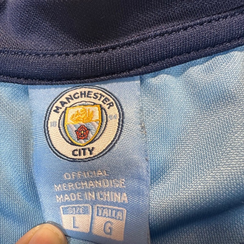 Icon Sports Manchester City Soccer Jersey Mens Large Blue Sporty Gorpcore Tee gallery