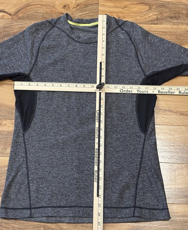 Lululemon Men's Metal Vent Tech Long Sleeve Shirt Sz L Gray Stretch Breathable gallery