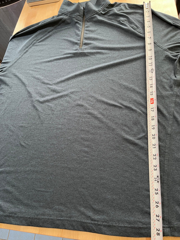01.Algo Performance HEATHER BLUE 1/4 Zip Long Sleeve Pullover Top - Men's XXL gallery