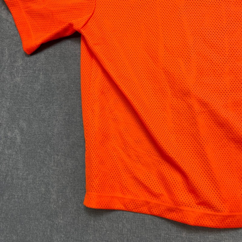 Urban Outfitters Football Jersey Mens XL Orange Short Sleeve Outdoor Mesh V Neck gallery