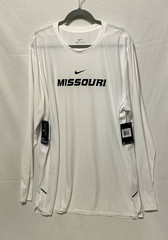 Nike Dri-FIT Missouri Graphic Long Sleeve Crew Neck T-Shirt White/Black XXL