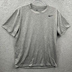 Nike Dri Fit Shirt Mens Large Gray Legend Short Sleeve Tee Gym Running Active 2e