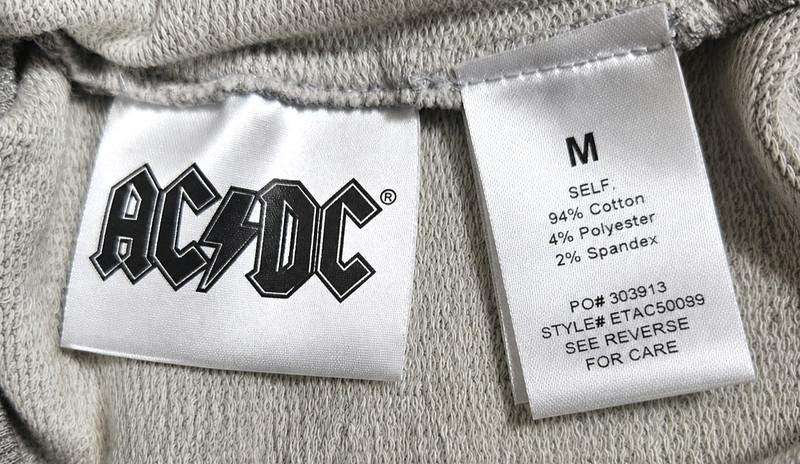 New Adult Unisex AC/DC Highway to Hell Hoodie Gray Sweatshirt Size Medium gallery