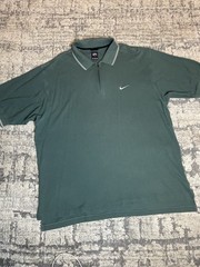 Vintage Nike Tiger Woods 1/4 Zip Good Shirt Adult XL Green